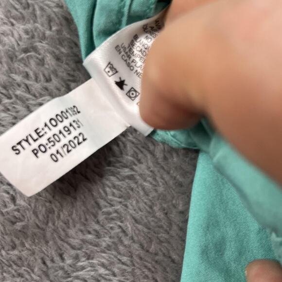 Vineyard Vines Anorak Pullover Mens Medium Navy Teal Hooded Half Zip Colorblock - Picture 12 of 12